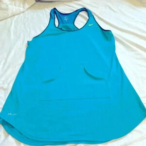 Nike blue tennis dress / swimsuit cover up dri fit racerback size large